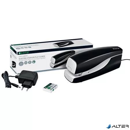 Tűzőgép, elektromos, 24/6, 20 lap, LEITZ 'Nexxt 5533', fekete