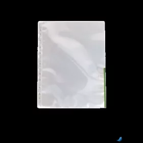   Genotherm, lefűzhető, felül/oldalt félig nyitott, A4, 105 mikron, víztiszta, ESSELTE, zöld