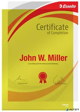 Genotherm, "L", A4, 150 mikron, víztiszta felület, ESSELTE "Luxus", sárga