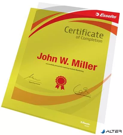 Genotherm, "L", A4, 150 mikron, víztiszta felület, ESSELTE "Luxus", sárga