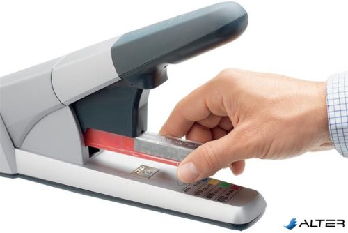 Tűzőgép, nagyteljesítményű, 80 lap, LEITZ "5551", ezüst