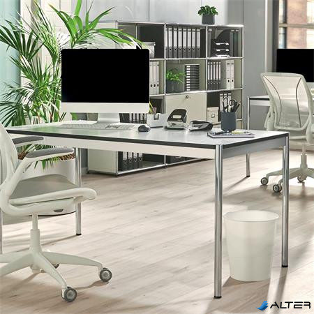 Tűzőgép, nagyteljesítményű, 80 lap, LEITZ "5551", ezüst