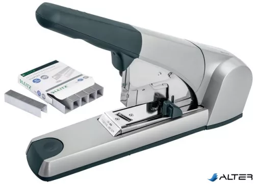 Tűzőgép, nagyteljesítményű, 23/15 XL, 120 lap, lapos tűzés, LEITZ '5553', ezüst