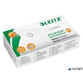 Tűzőkapocs, 24/6, LEITZ "P3", fehér