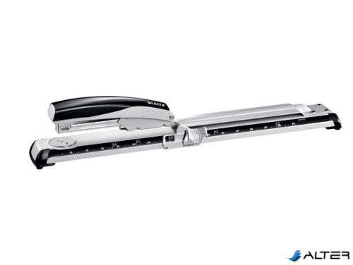 Tűzőgép, hosszúkaros, 24/8, 26/6, 40 lap, LEITZ "Nexxt 5560", fekete