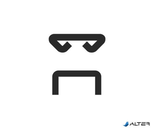 Tűzőgép és lyukasztó szett, 10 lap, fém, LEITZ "Wow Mini", fehér