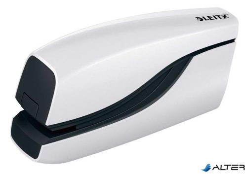 Tűzőgép, elektromos, No.10, 10 lap, LEITZ "Wow", fehér