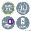 Tűzőgép, elektromos, No.10, 10 lap, LEITZ "Wow", fehér