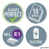 Tűzőgép, elektromos, No.10, 10 lap, LEITZ "Wow", világoskék