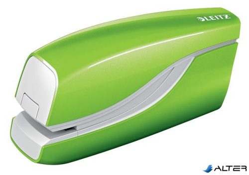 Tűzőgép, elektromos, No.10, 10 lap, LEITZ "Wow", zöld