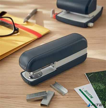 Tűzőgép, 24/6, 26/6, 30 lap, LEITZ 'Cosy', bársonyszürke