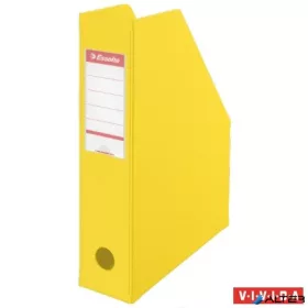   Iratpapucs, PVC/karton, 70 mm, összehajtható, ESSELTE, Vivida sárga