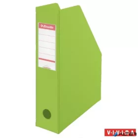   Iratpapucs, PVC/karton, 70 mm, összehajtható, ESSELTE, Vivida zöld