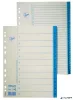 Regiszter, karton, A4, 1-12, ESSELTE, fehér