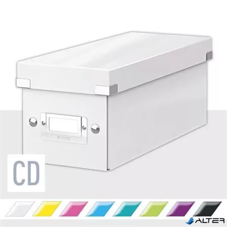 CD-doboz, LEITZ "Click&Store", fehér