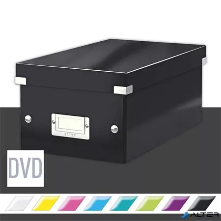 DVD-doboz, LEITZ "Click&Store", fekete