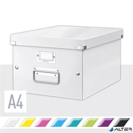 Doboz, A4 méret, LEITZ "Click&Store", fehér
