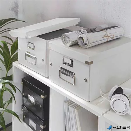 Doboz, A4 méret, LEITZ "Click&Store", fehér