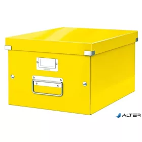Doboz, A4 méret, LEITZ "Click&Store", sárga