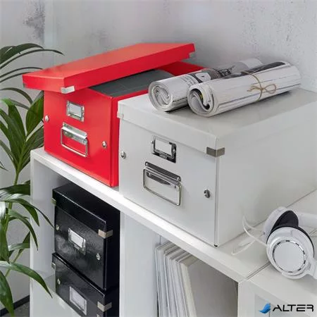 Doboz, A4 méret, LEITZ "Click&Store", piros