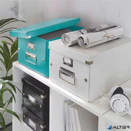 Doboz, A4 méret, LEITZ "Click&Store", jégkék