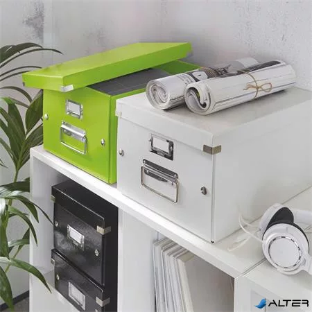 Doboz, A4 méret, LEITZ "Click&Store", zöld