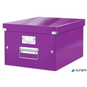 Doboz, A4 méret, LEITZ "Click&Store", lila