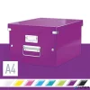 Doboz, A4 méret, LEITZ "Click&Store", lila