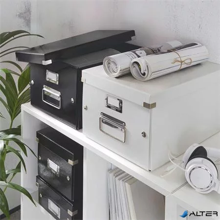 Doboz, A4 méret, LEITZ "Click&Store", fekete