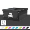 Doboz, A3 méret, LEITZ "Click&Store", fekete
