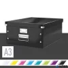 Doboz, A3 méret, LEITZ "Click&Store", fekete