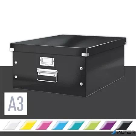 Doboz, A3 méret, LEITZ "Click&Store", fekete