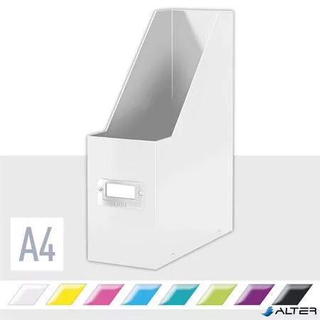 Iratpapucs, PP/karton, 95 mm, LEITZ "Click&Store", fehér