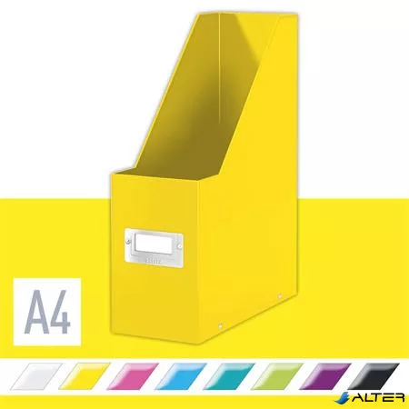 Iratpapucs, PP/karton, 95 mm, LEITZ "Click&Store", sárga