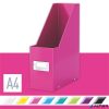 Iratpapucs, PP/karton, 95 mm, LEITZ 'Click&Store', rózsaszín