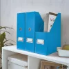 Iratpapucs, PP/karton, 95 mm, LEITZ "Click&Store", kék