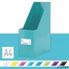 Iratpapucs, PP/karton, 95 mm, LEITZ "Click&Store", jégkék