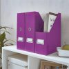 Iratpapucs, PP/karton, 95 mm, LEITZ "Click&Store", lila