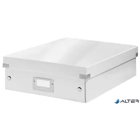   Doboz, rendszerező, M méret, LEITZ "Click&Store", fehér