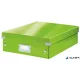 Doboz, rendszerező, M méret, LEITZ "Click&Store", zöld