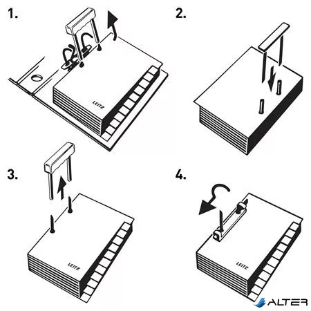 Papírtömb kiemelő, 800 lap, LEITZ, lila