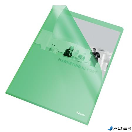 Genotherm, "L", A4, 105 mikron, narancsos felület, ESSELTE "Standard", zöld