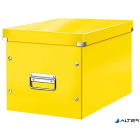 Doboz, L méret, LEITZ "Click&Store", sárga