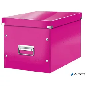 Doboz, L méret, LEITZ "Click&Store", rózsaszín