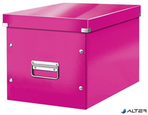 Doboz, L méret, LEITZ "Click&Store", rózsaszín