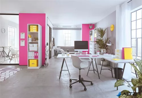 Doboz, L méret, LEITZ "Click&Store", rózsaszín