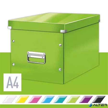 Doboz, L méret, LEITZ "Click&Store", zöld