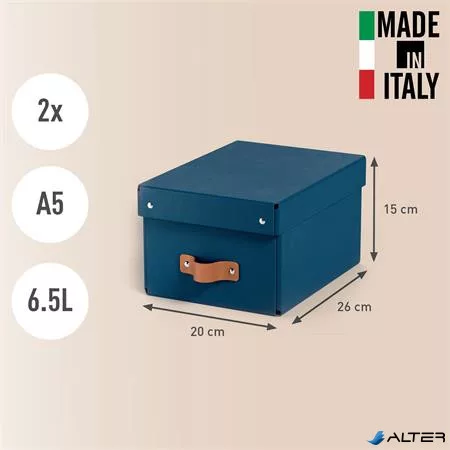 Tárolódoboz, S méret, LEITZ "Puro", óceánkék