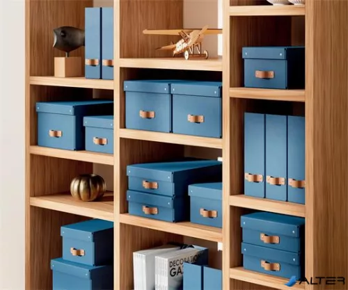 Tárolódoboz, S méret, LEITZ "Puro", óceánkék