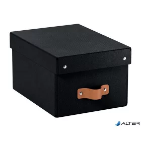 Tárolódoboz, S méret, LEITZ "Puro", fekete